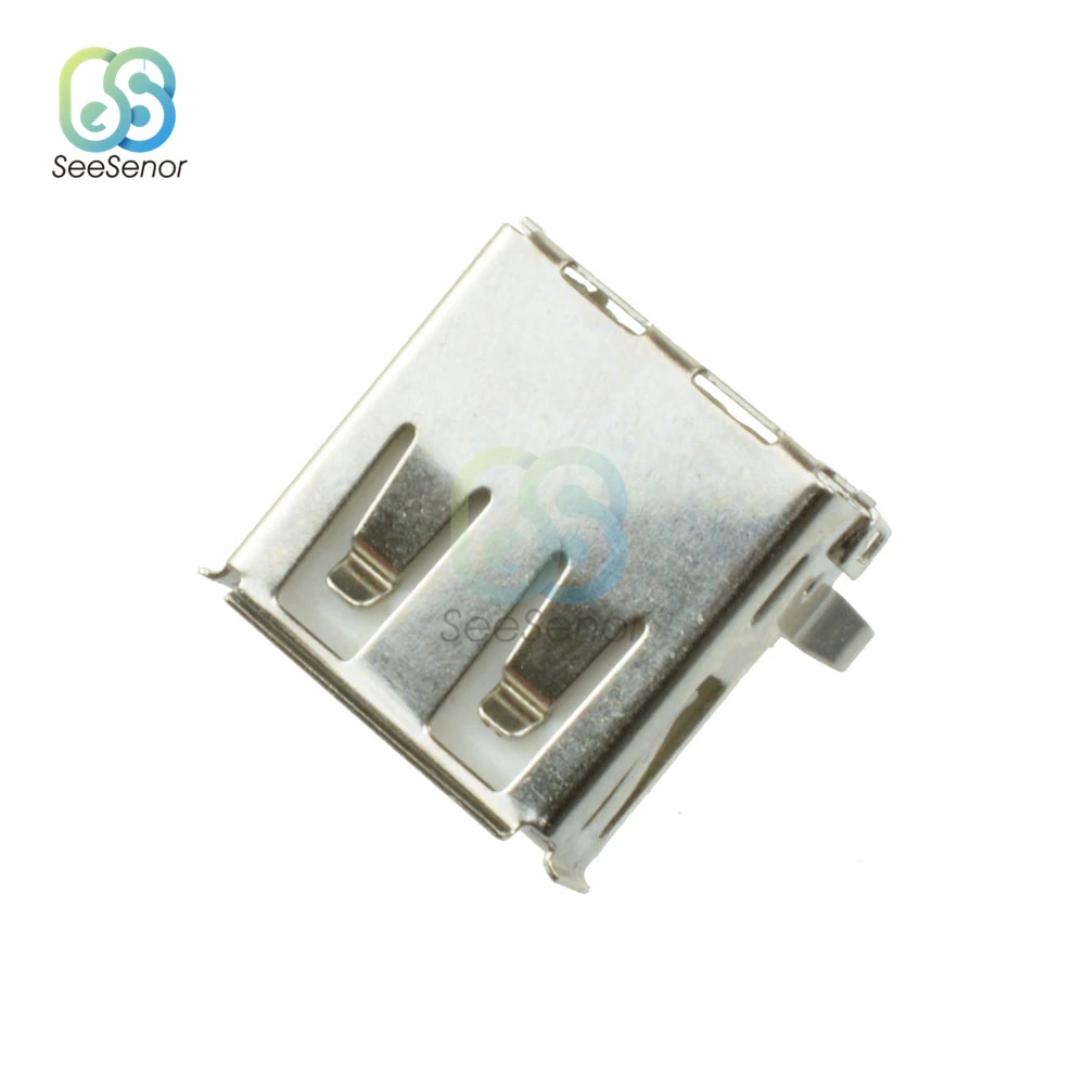 10 Cái/lốc USB Loại Tiêu Chuẩn Cổng Nữ Hàn Jack Cắm Cổng Kết Nối PCB Ổ Cắm USB-A Loại 4Pin