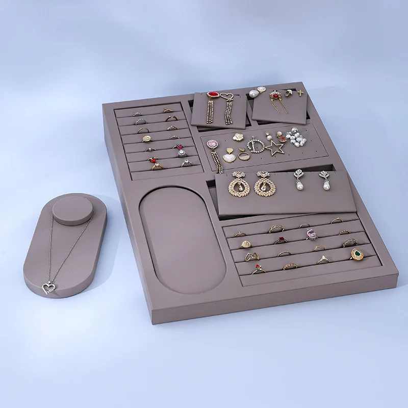 Jewelry Set-Stand-up Trays Detachable Bracelet Necklace Earring Trays Multi-purpose Stand Durable Home Decor Plateaux ZY40TP