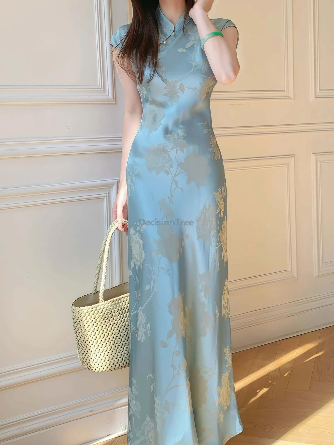 

Элегантное роскошное Ципао 925, модное литературное художественное темпераментное женское повседневное Ципао, улучшенное ретро-платье Advanced Sense