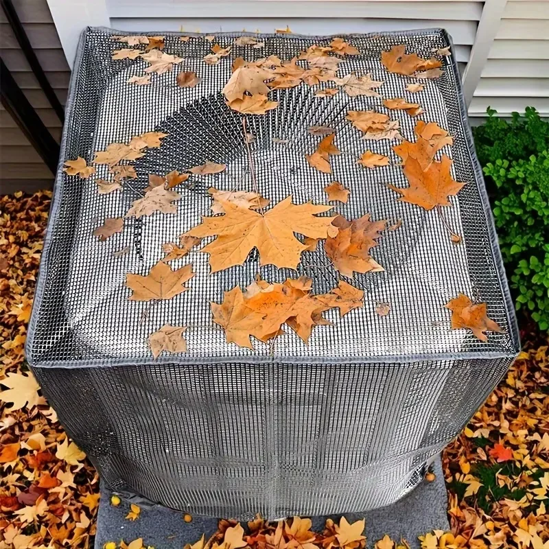 [Mesh AC Cover] Four Seasons Anti-Blocking Mesh Outdoor Air Conditioner Cover, AC Unit Protection - Prevents Debris Buildup