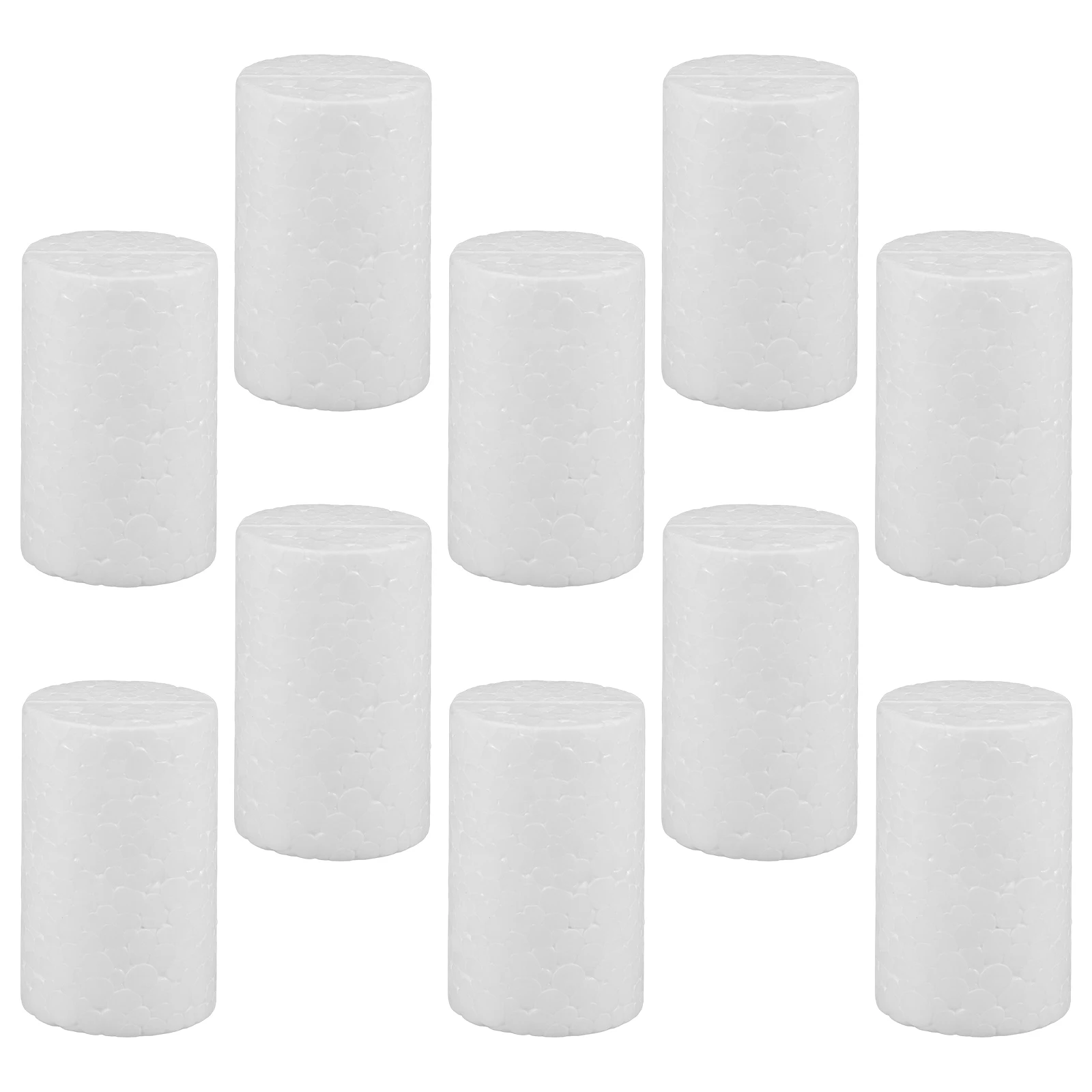 

10pcs Foam Cylindrical Ornaments Craft Rods Christmas Decorations Diy Balls Cylinders For Crafts Modeling Holiday Party Scene