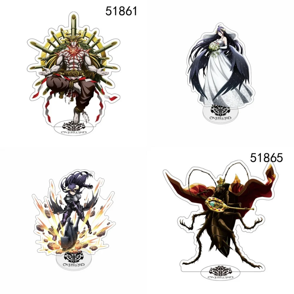 15cm Hot Anime OVERLORD HD  Creative Figures Albedo Cosplay Acrylic Stands Model Plate Desk Decor Prop Fans Christmas Gift