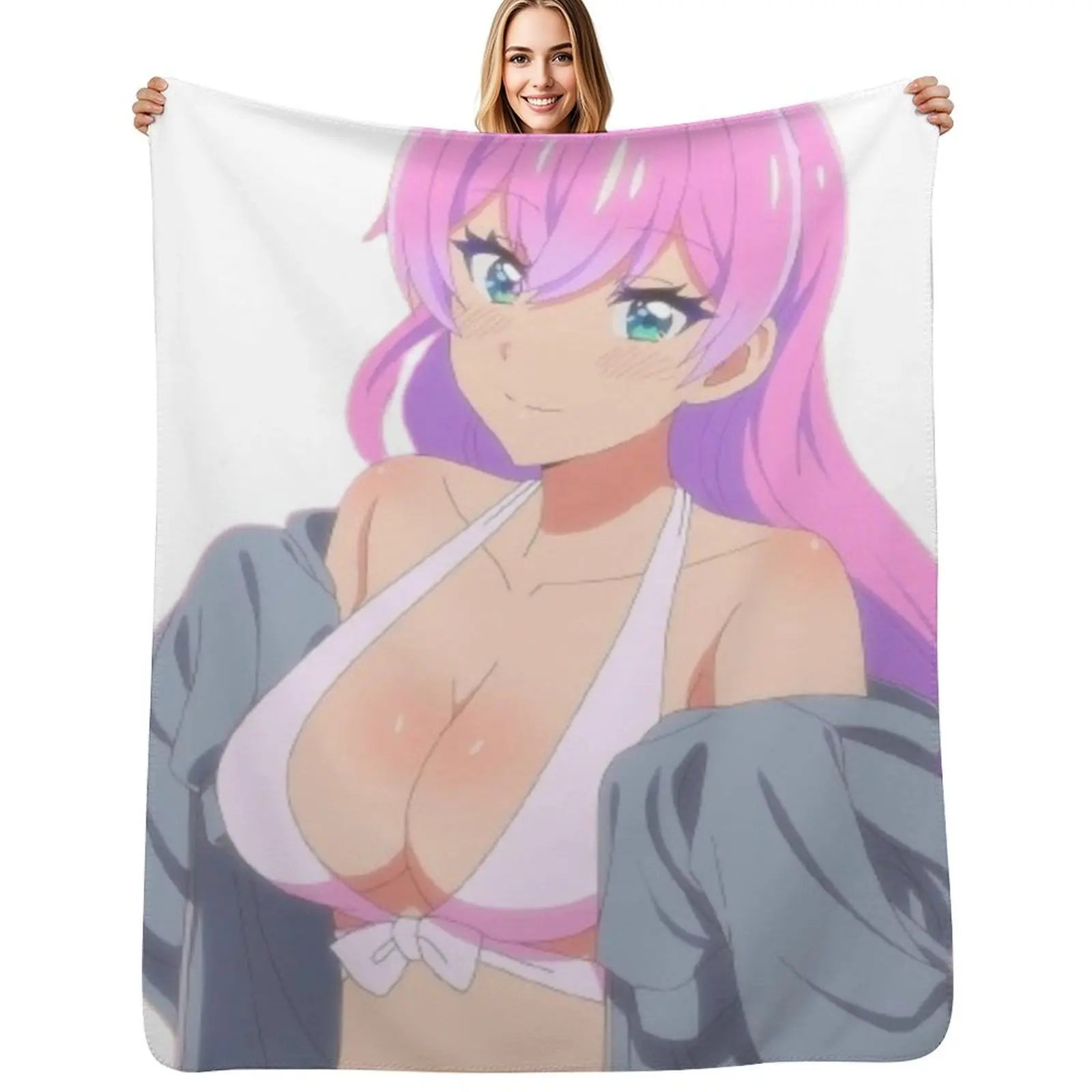 My beautiful wife Watanabe Akari Throw Blanket Foldable Soft Warm Blanket for Outdoor Use