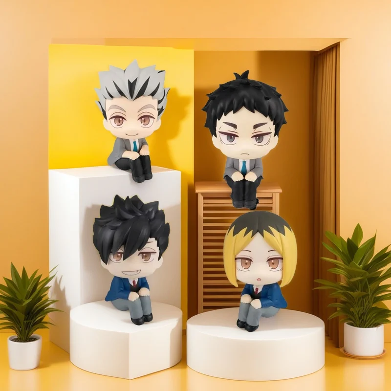 

Anime Haikyuu Figures Akaashi Keiji Kotaro Bokuto Tetsurou Kuroo Kozume Kenma Action Figures PVC 10cm Collection Model Cute Doll