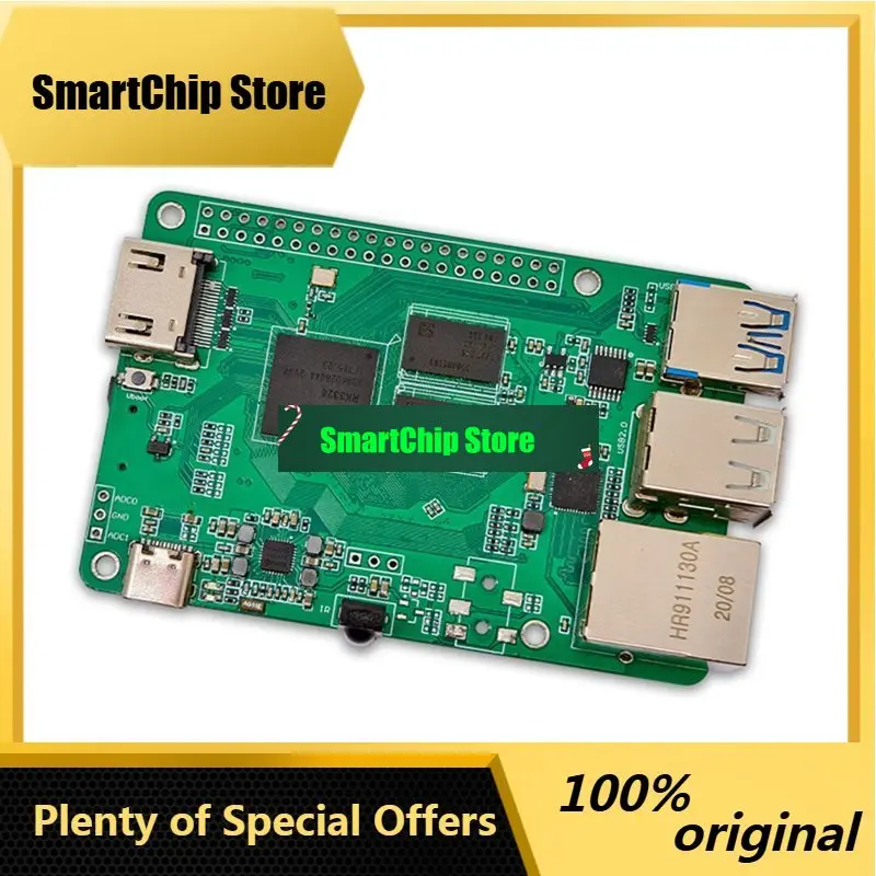 SmCpFULL-RK3328 A53 Quad-Core Processor Development Board 2X512mb DDR4 Gigabit Ethernet USB2.0 USB3.0 For Android/Ubuntu/Debian