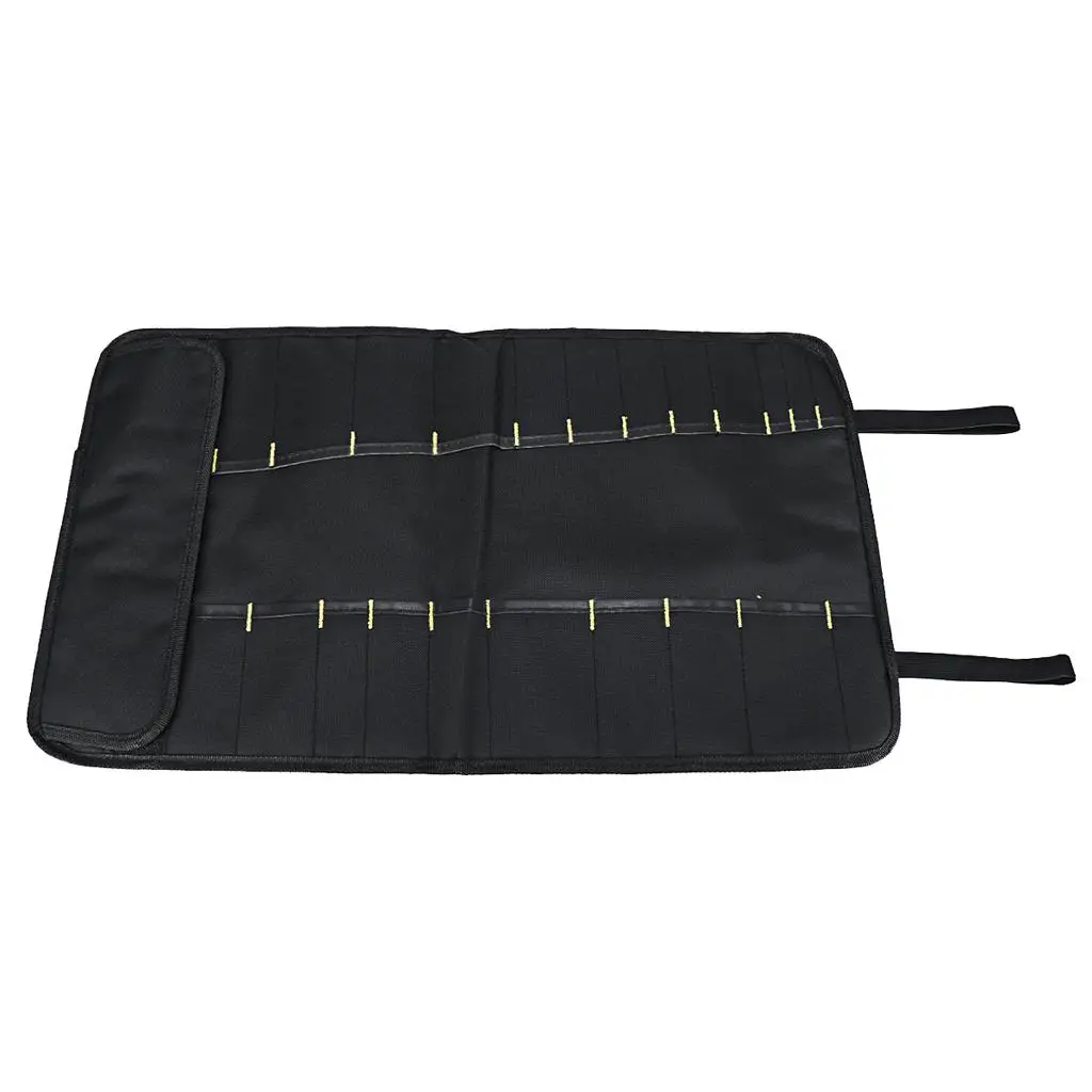 22 Slots Portable Black Chefs Knife Roll Bag Professional Oxford Cloth Cutlery Knives Holder Protector chen Cooking Tools