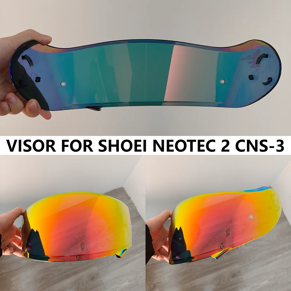 Motorcycle Helmet Visors Lens for Shoei Neotec 2 CNS-3 Neotec II Uv Protection Helmets Shield Casco Moto Visera Sunshield