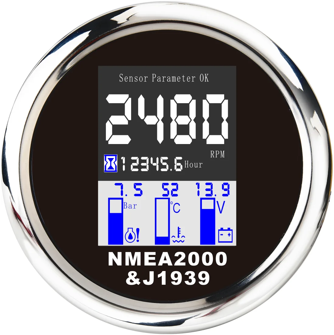 

NMEA2000 счетчик часов тахометр вольт температура воды масляный пресс повышающий датчик GPS спидометр