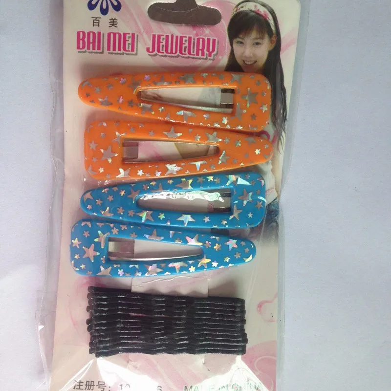 Wholesale 15pcs/lot 6cm Black Plated Thin Wave Shape Hair Bobby Pin Black BB Clips Barrette 2026 New Arrival