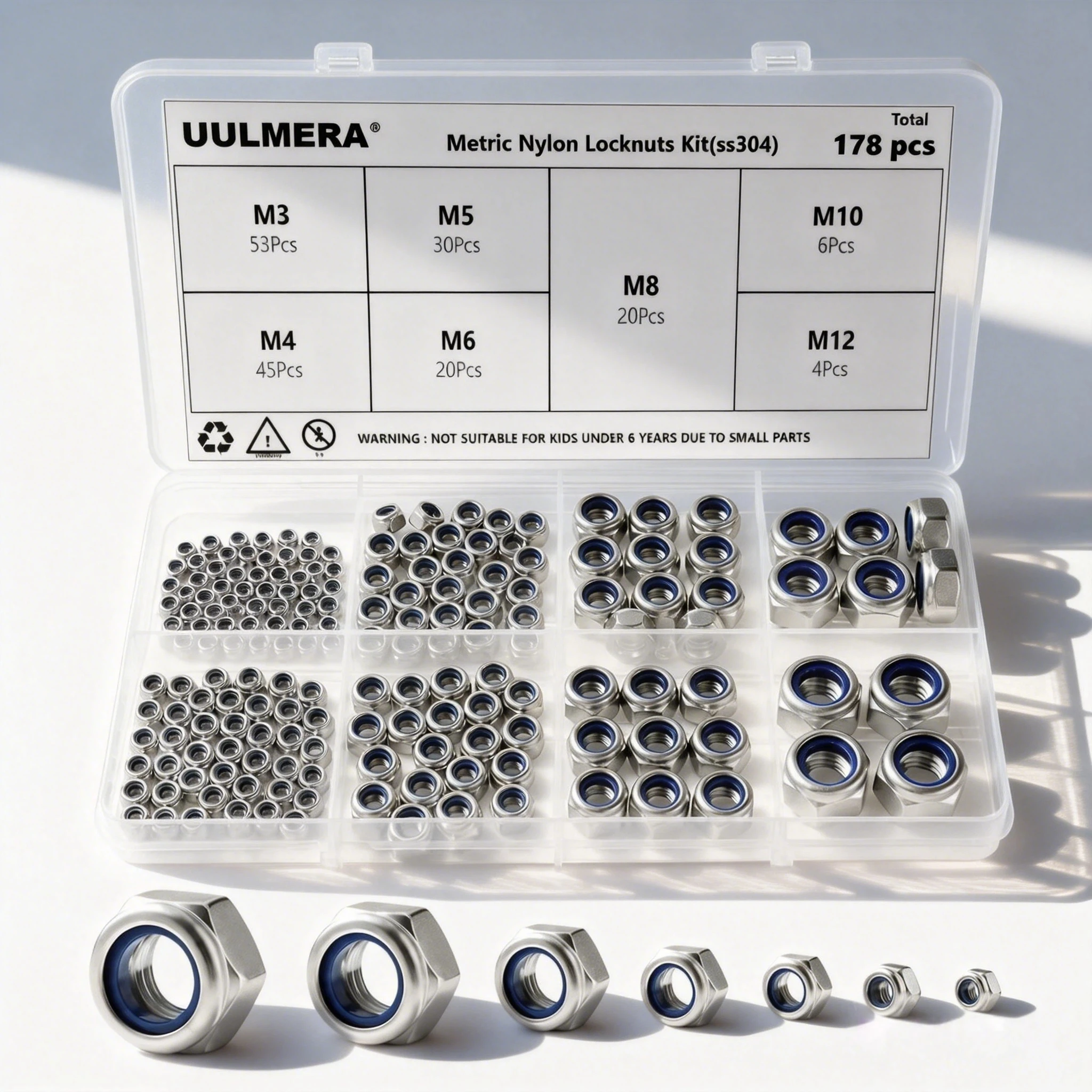 kit-de-porcas-de-seguranca-com-inserto-de-nylon-din985-178-pecas-m3-m12-aco-inoxidavel-304-conjunto-sortido-de-porcas-hexagonais-nylock-fixadores-antiderrapantes-ferragens