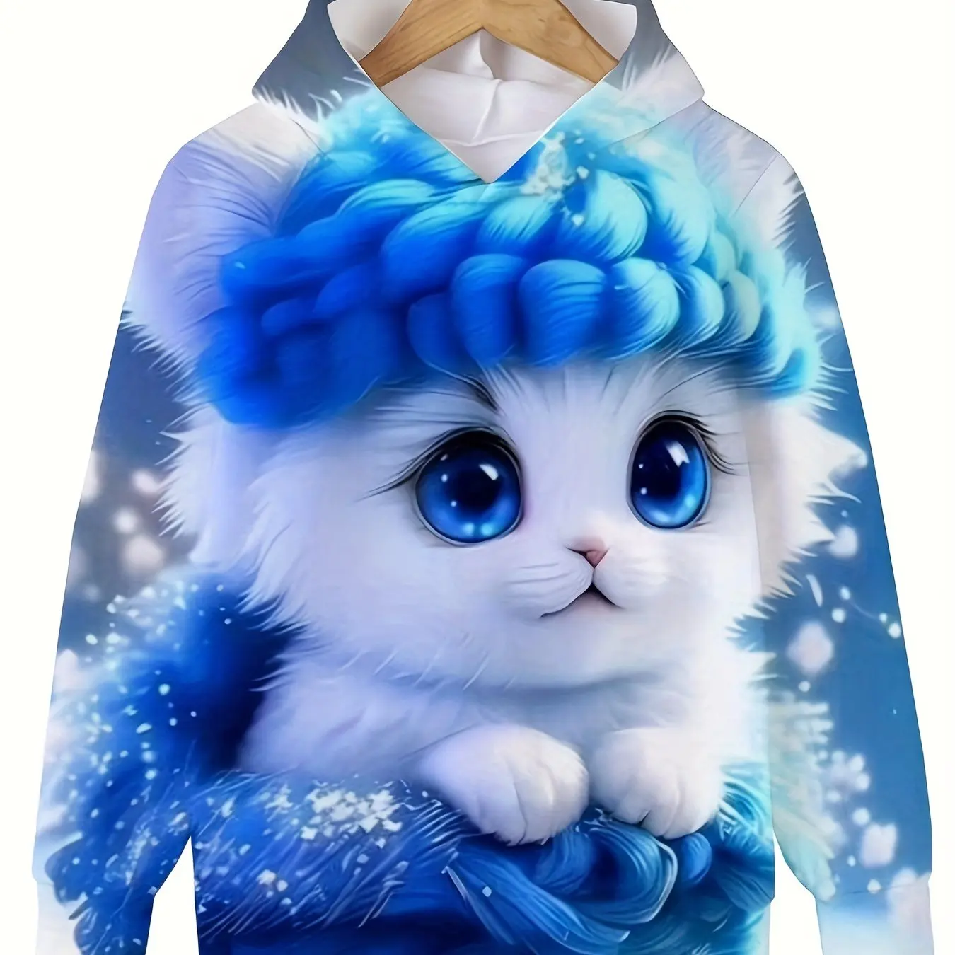 Children\'s Clothing Hoodies Girls Clothes Long Sleeve Cute Cat Print Casual Kid Summer Autumn Clothes Kids Clothes Outdoor Tops