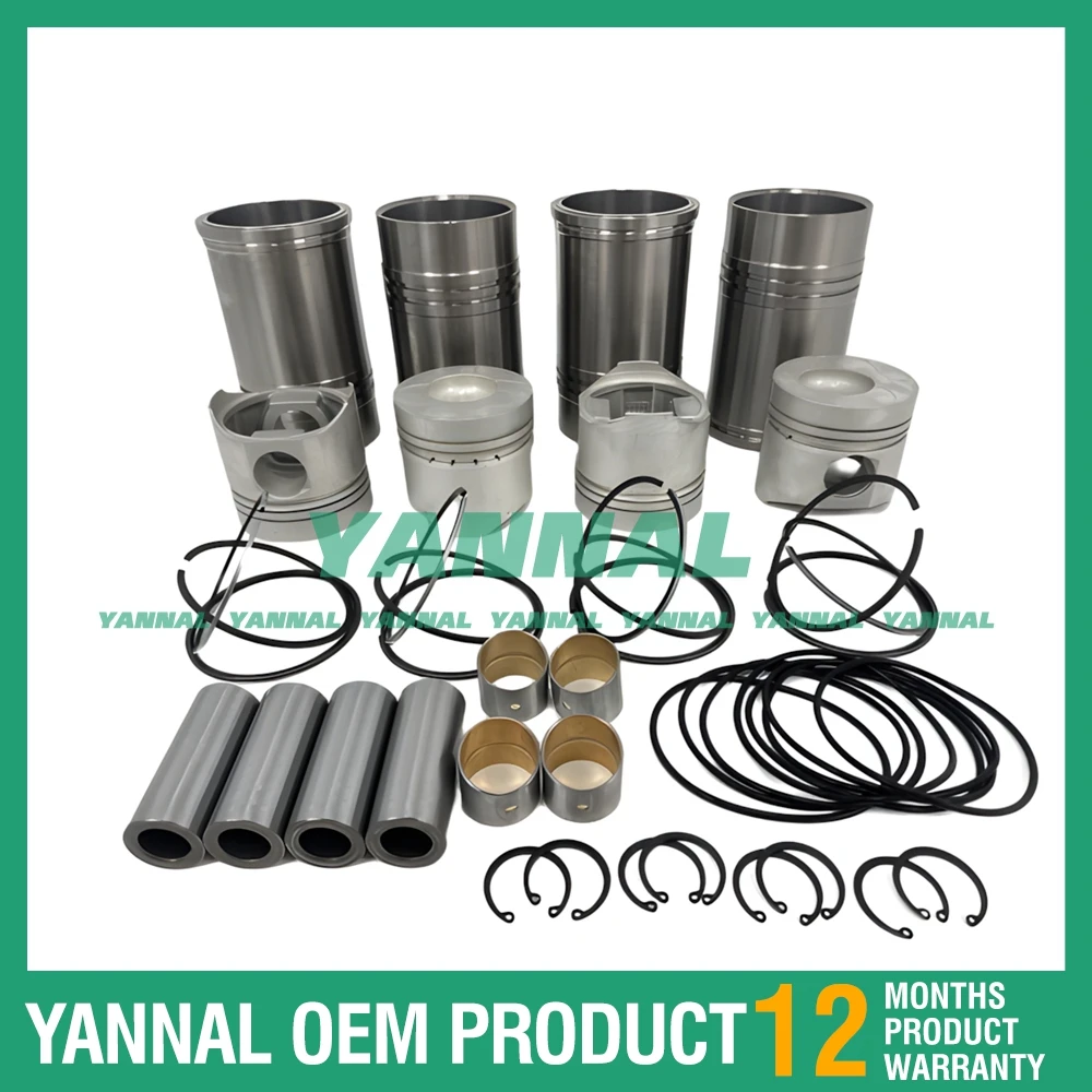 Excellent quality 4PCS YN33GBZ Cylinder Liner Kit For YunNei Engine Parts