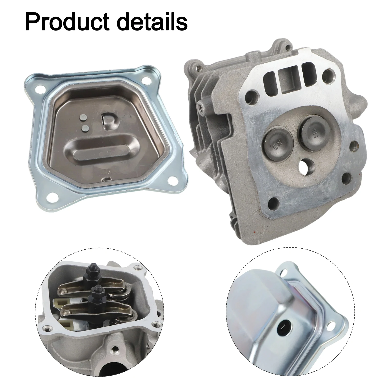 /Cylinder /Head /Assembly With Gaskets For For Honda For GX160 For GX200 Engine Water Pressure Washer Replacement Parts Metal view 2