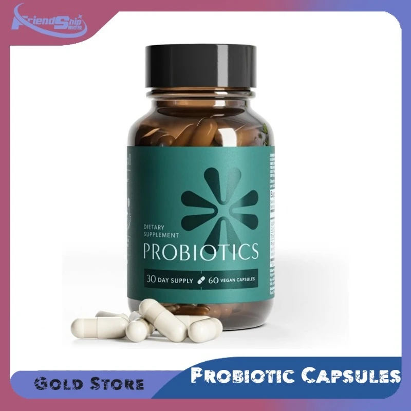 

60/120/180 Pieces Probiotic Capsules Vegan Gluten-Free Delayed-Release