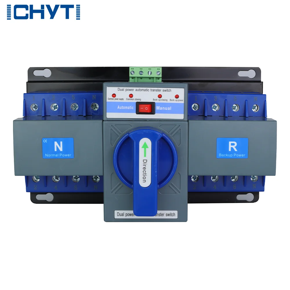 

2PCS CHYT ATS, 3-phase, 63A, Dual Power Switch. Ensures Seamless Power Transfer For Industrial And Commercial Use.