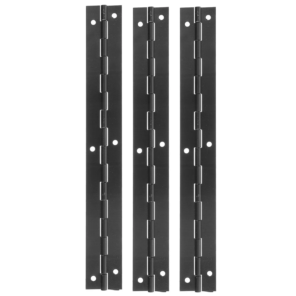 

3pcs Long 200x25x180 Electroplated Black Metal Hinges for Jewelry Boxes Wooden Cases Piano Hinges Lightweight Smooth