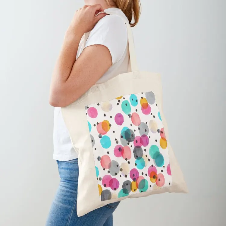 

Festive Dots Tote Bag Cloth bag shopping bags foldable Eco bag Women's handbag