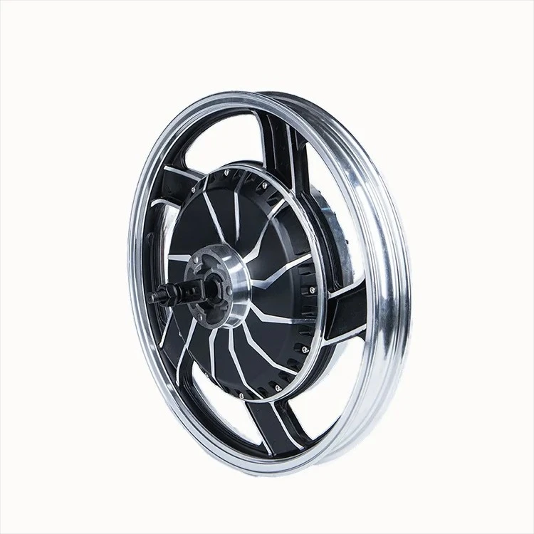 17 Inch 48V 60V 1000W 1500W Brushless Gearless Aluminum Alloy Electric Motorcycle Bicycle Hub Motor With Drum Brake and Sprocket