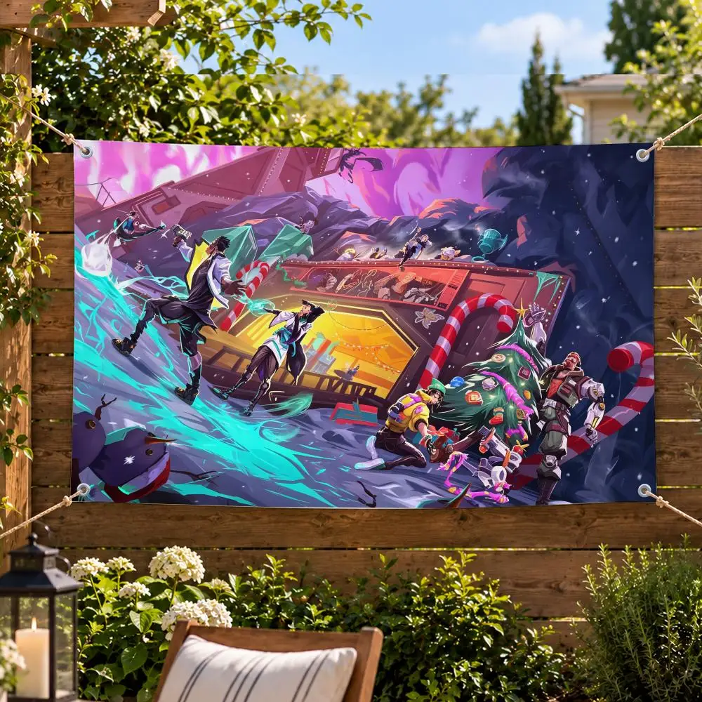 Game Shooter VALORANT Flags Decorative Flag Banner Indoor Outdoor Garden Yard Patio Party Camping Wall Decor Gift