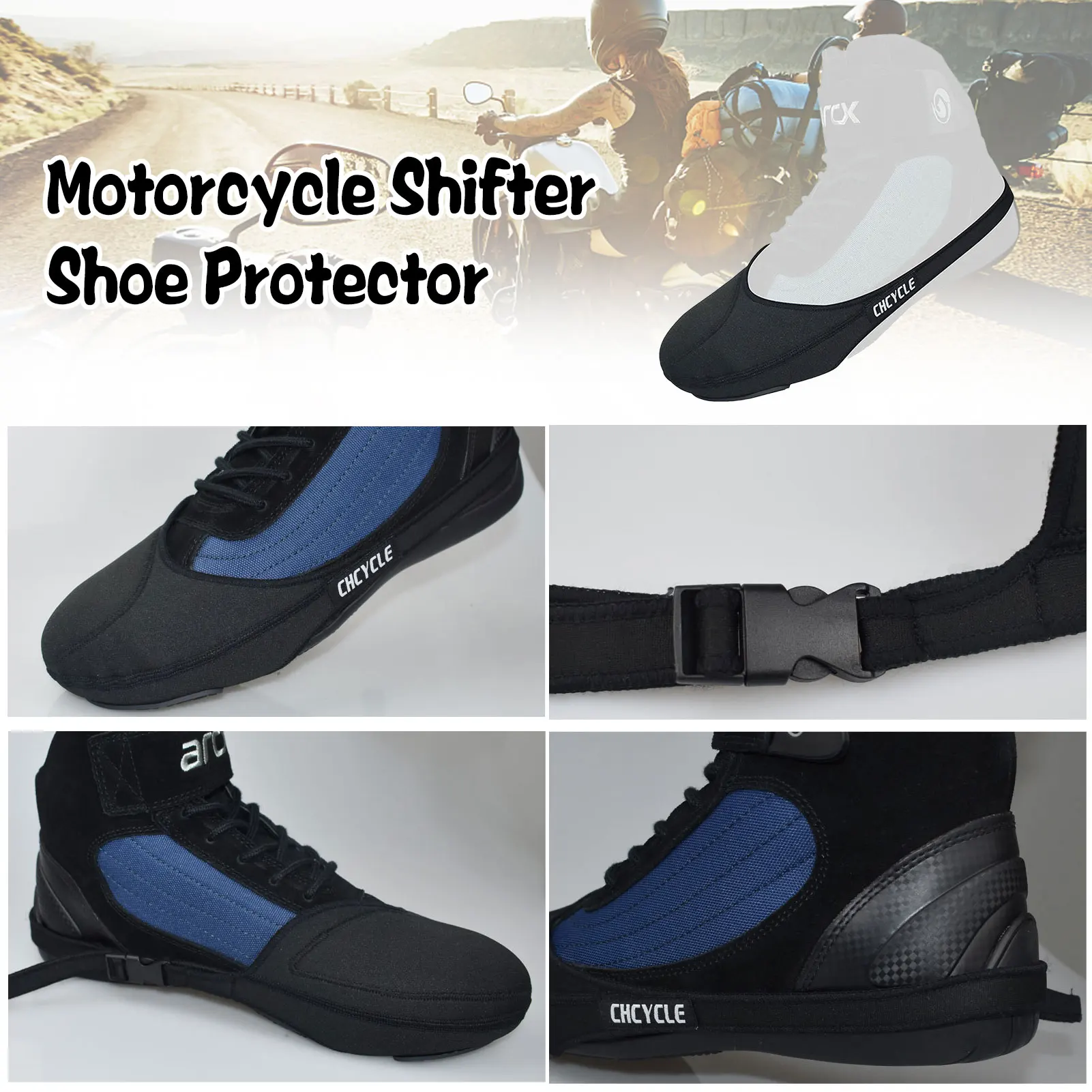 Motorcycle Gear Shift Pad Motorcycle Pad Shifter Lever Riding Shoe Boot Protector Wear Resistant Shoe Cover Shifter Guards For