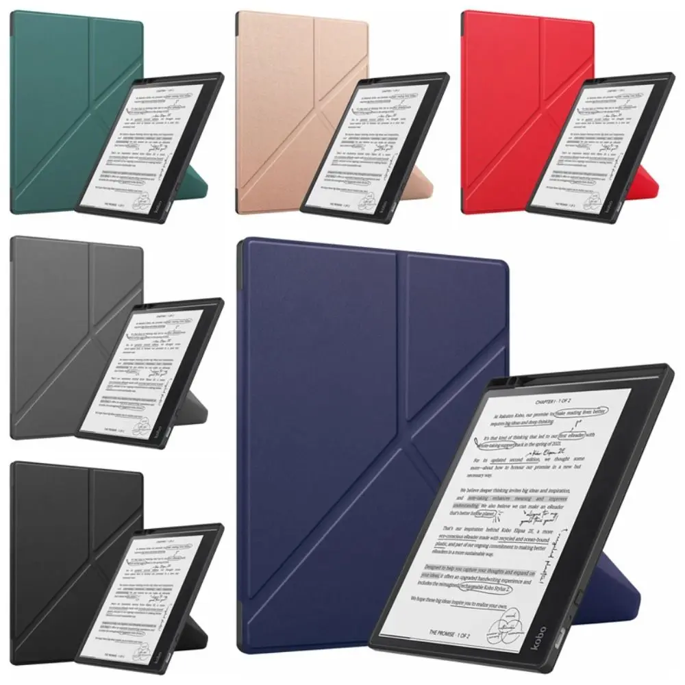

Автоматический Режим сна/пробуждения 10,3 дюймовый E-Reader телефон Противоударная Складная подставка смарт-чехол кожаный износостойкий для Kobo Elipsa 2E