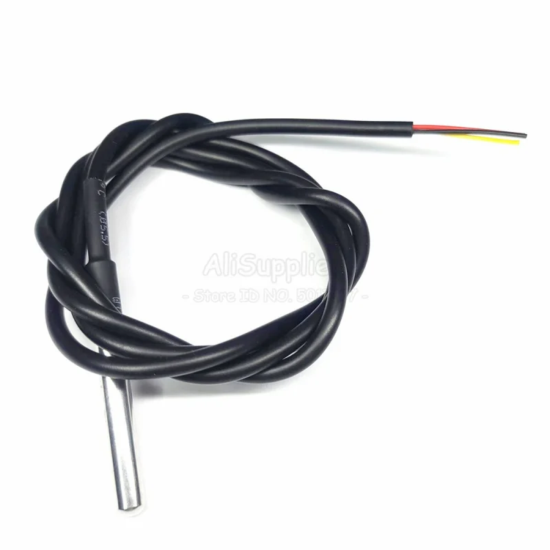 DS18B20 Temperature Sensor Probe Stainless Steel Waterproof 18B20 1M 2M 3M 5M -55 to  125