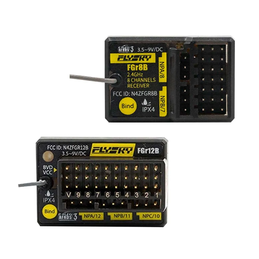FLYSKY FGR4B FGR8B FGr12B 2,4 GHz 8/12CH Empfänger PWM PPM Ibus für afhds3 NB4 / PL18 / frm302 RC Fahrzeug / Schiff