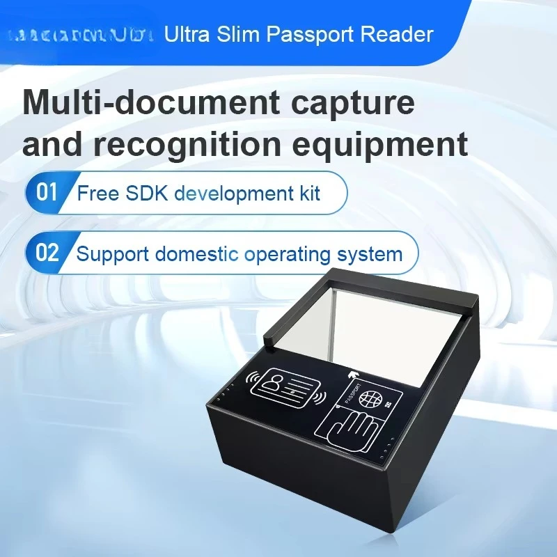 

Ultra-Thin Passport Reader/passport Scanner Supports Recognition of Barcodes, QR Codes, and Has NFC Capability