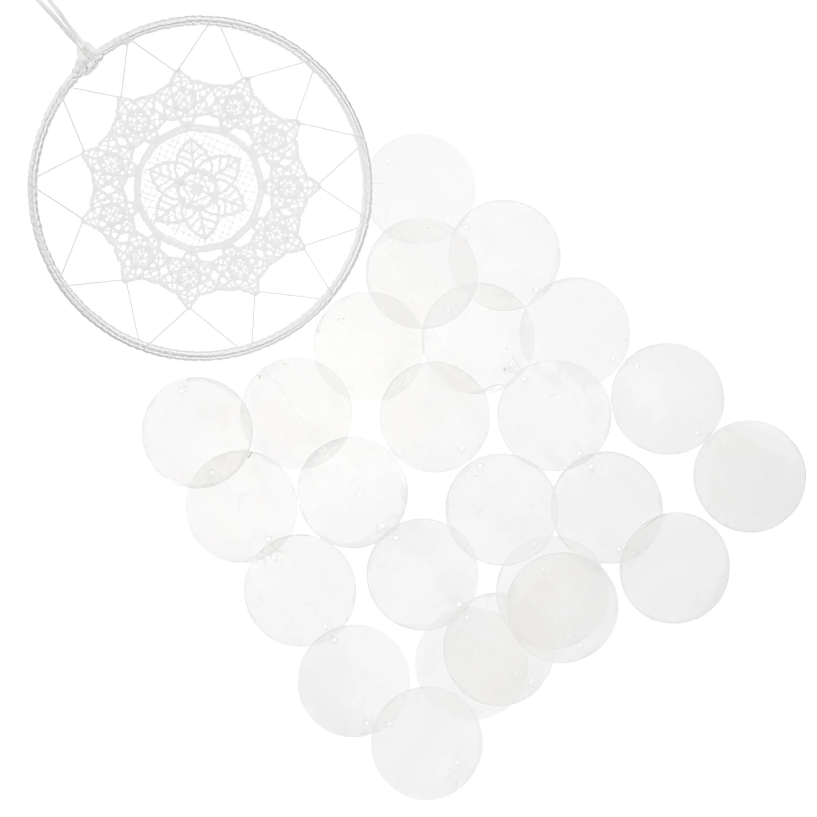 

Lace Small Wind Chime Decor Dream Catchers for Girls Room Outdoor Wall Hanging Home Decorations Balcony Bedroom Nursery Office