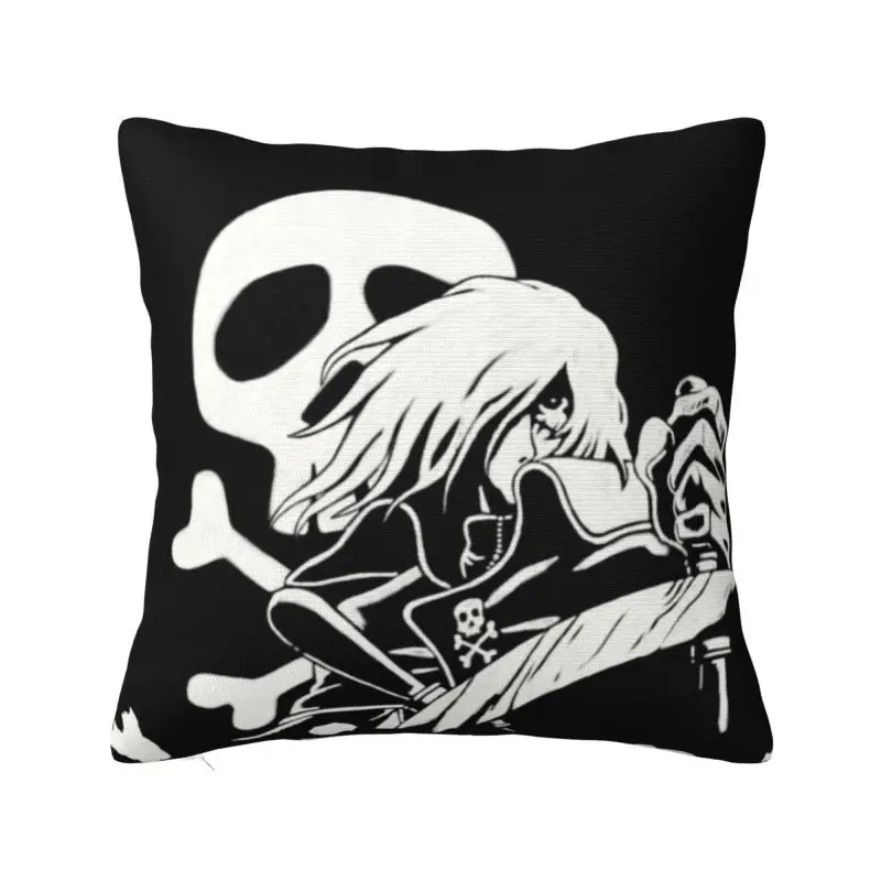 Nordic Space Pirate Captain Harlock Cushion Cover Polyester Japan Anime Manga Throw Pillow Case Living Room Decoration