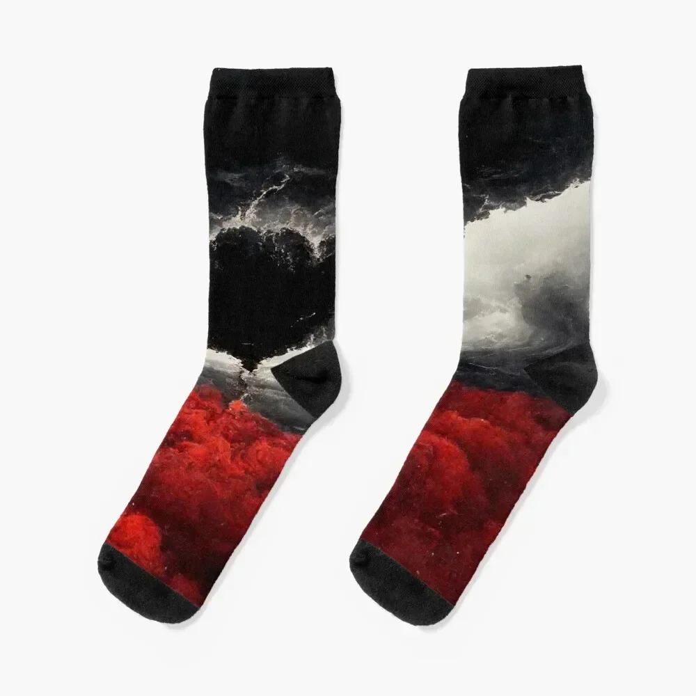 

Broken Heart in the Clouds /Broken Hearts Unwind Designs Socks floral set Non-slip floor Men Socks Women's