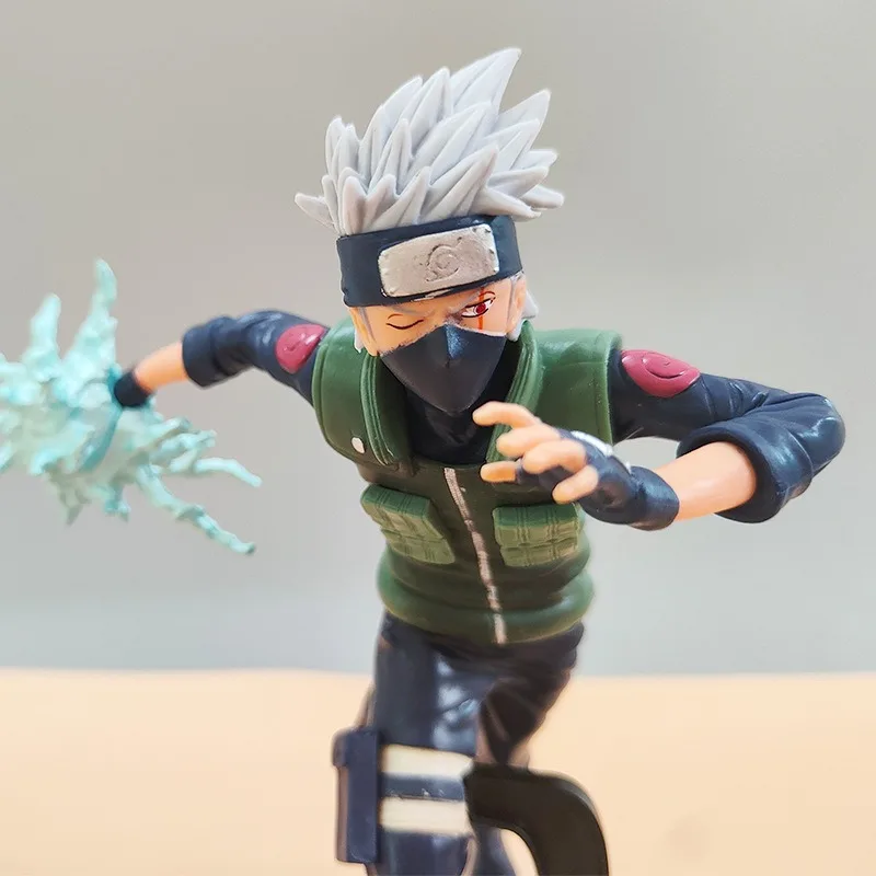 Naruto Figuur Swirl Naruto Vlag Hout Kakashi Chido Sasuke Taart Decoratie Model Ornament