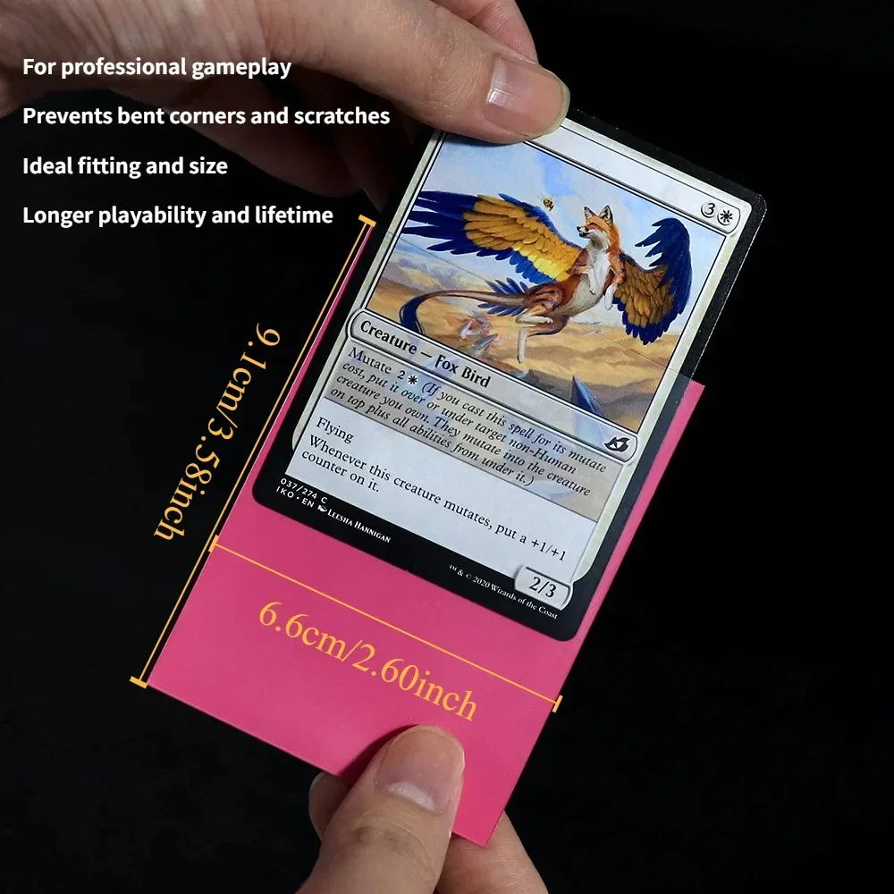 100PCS 66x91mm Matte Standard Größe Karte Ärmeln TCG Trading Karten Schutz Für Tarot Schild Brettspiele magische Abdeckung PKM