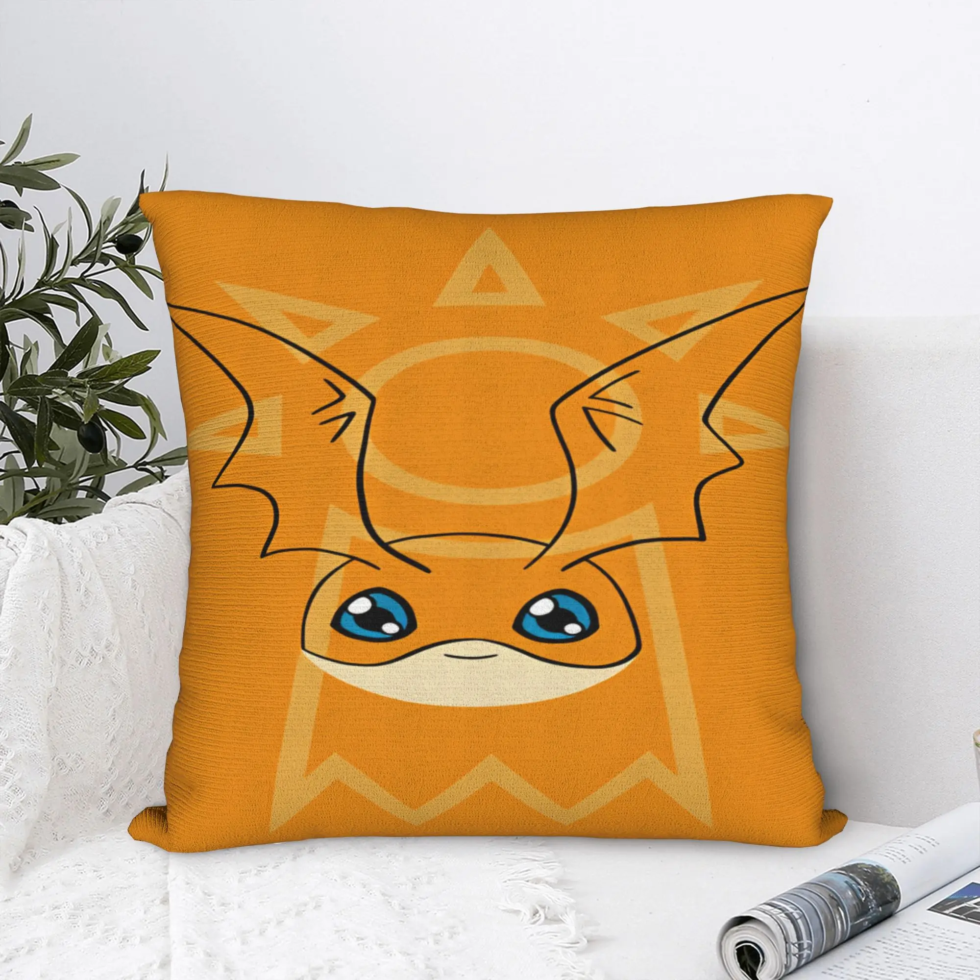 Digimons Pillow Case  Custom Pillow Cover For Sofa Couch Bed Living Room Morden Cushion Cover