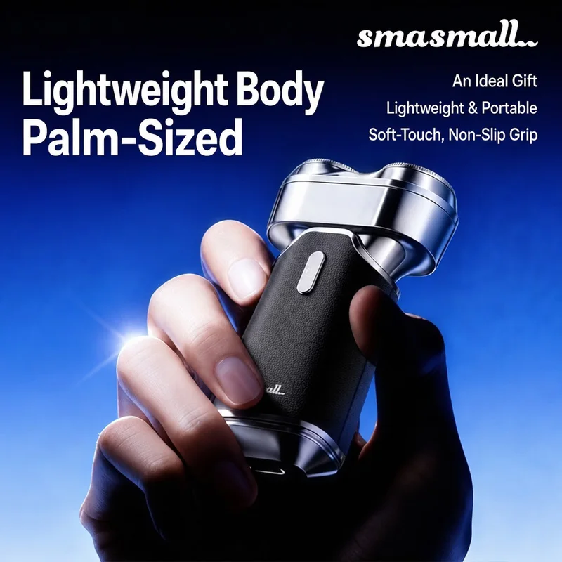 SMASMALL TINO S2 Mini Electric Shaver IPX7 Waterproof Portable Travel Beard Shaver Gift For Men Husband Boyfriend Father Him