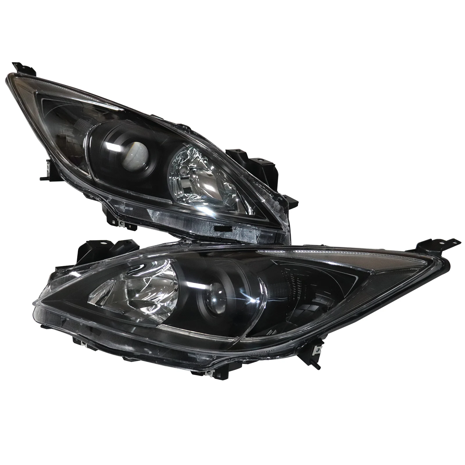 Headlights Headlamps Left+Right MA2518130 MA2519130 For 2010-13 Mazda 3 Mazda3