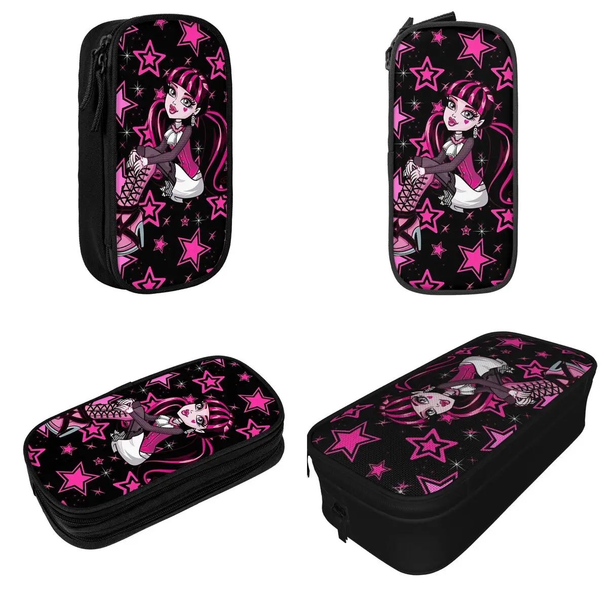 Monster High Anime Pencil Cases Pen Bags Student Big Capacity Students School Gift Pencilcases