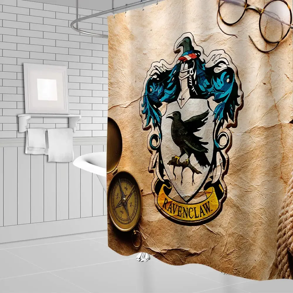 Parchment Magic School Badge Retro Glasses Kids Bathroom Decor