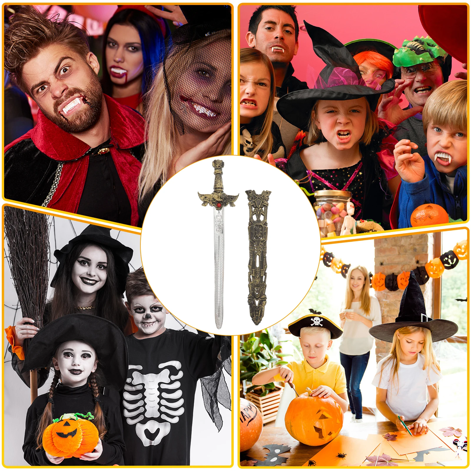 

Plastic Swords Toys Kids Gift Costume Accessory Unique Viking Designs High Quality Safe Children Toy Knife Present Role Props