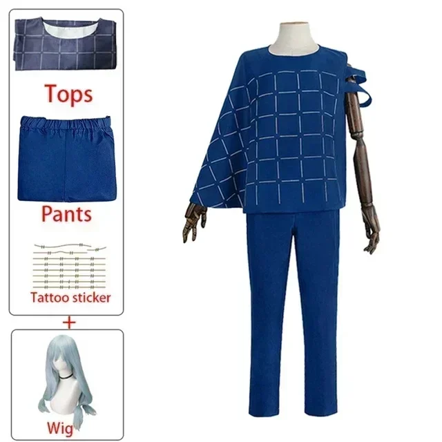 

2026 Jujutsu Kaisen Mahito Cosplay Kostuums Anime Pruik Top Broek Pak Halloween Kostuum pour Mannen Carnaval Feest Rekwisieten