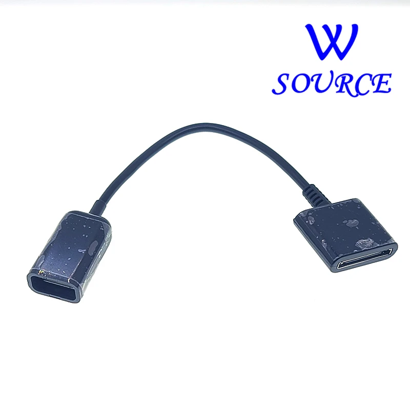 

Adapter cable Conversion line Docking 30-pin Female To USB 2.0 Female Data Charge Short Cable Dock 30P Black 15CM