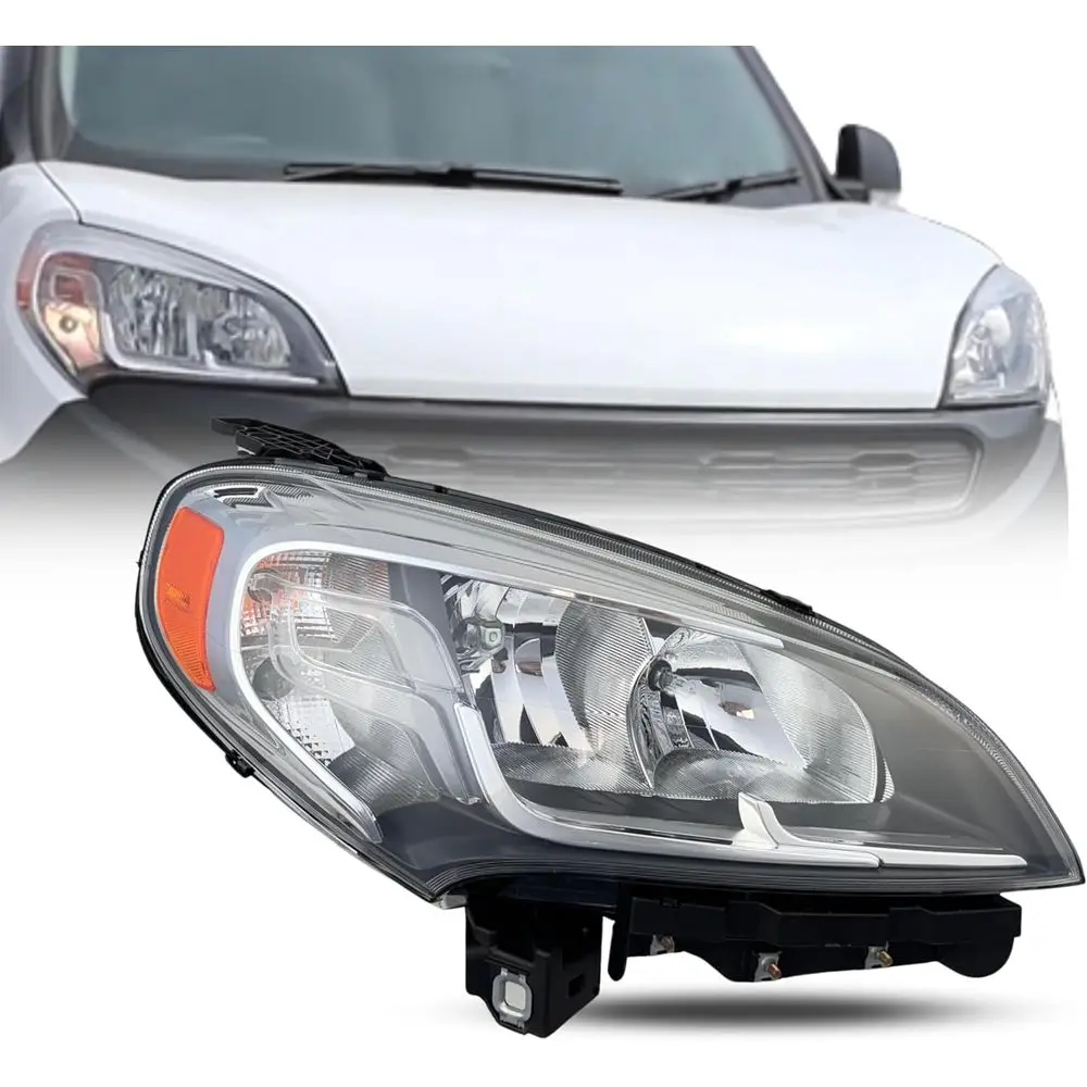 

Фара в сборе, совместимая с ProMaster City Mini Van 2015-2023, левая/правая сторона, с лампами, соответствует стандартам DOT и SAE