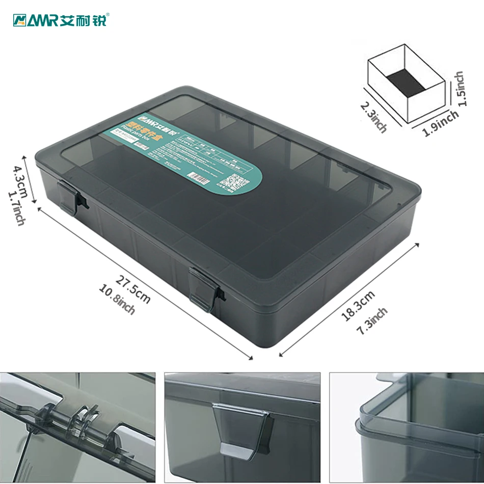 Adjustable Compartment Plastic Storage Box Jewelry Earring Bead Screw Practical Holder Case Display Organizer Container Tool Box