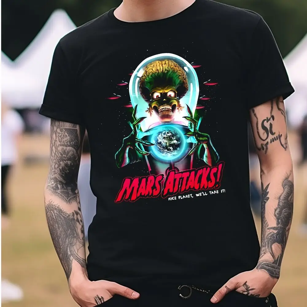 Mars Attacks! Movie T-Shirt Black S-3XL