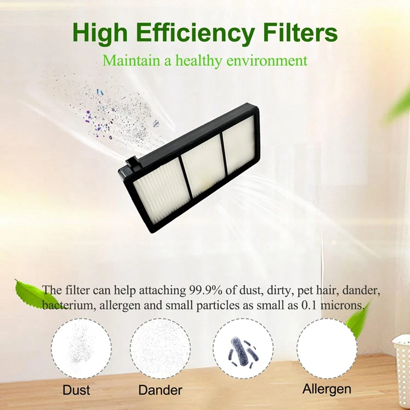 Irobot 룸바 860 교체용 클리너 브러시, HEPA 필터, 865 866, 870, 871, 980, 960, 966 981