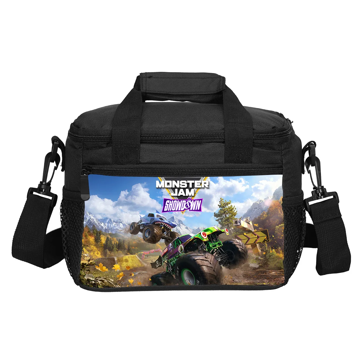 

Monster Jam lunch bag practical cartoon print for male and female students, school and office workers, the best companion