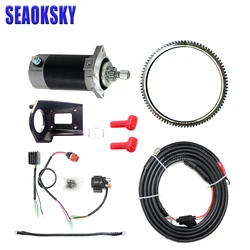 Electric Start Kit For SUZUKI DT30 30HP 2 Stroke Outboard Engine Starter Motor Relay Cable Rectifier