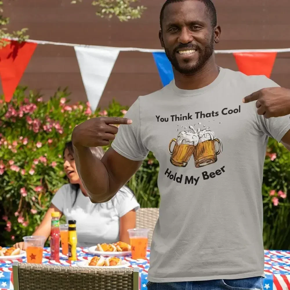 Offensive T Shirt Sarcastic Men With Funny Sayings Mens For Hold My Beer