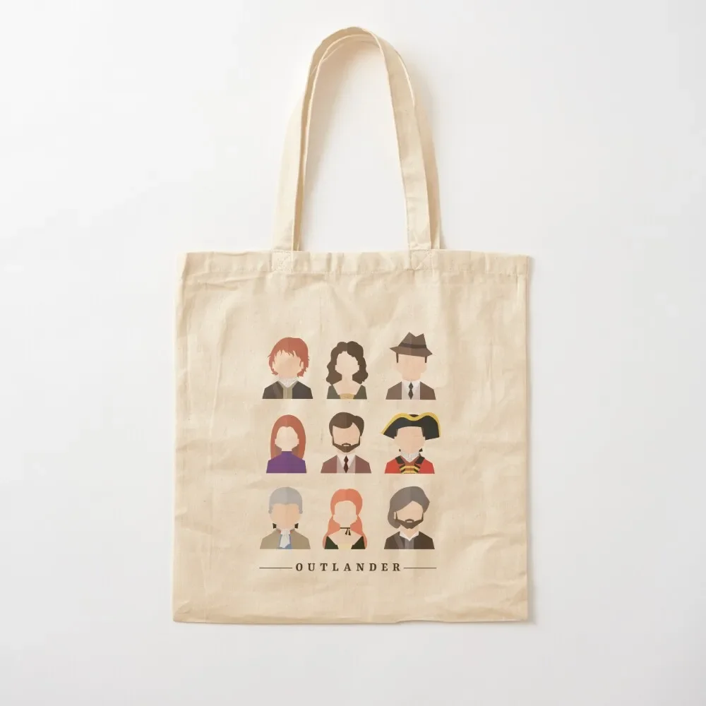 

Outlander Characters Icons Illustration 2 Tote Bag reusable shopping bags Candy bags Tote Bag