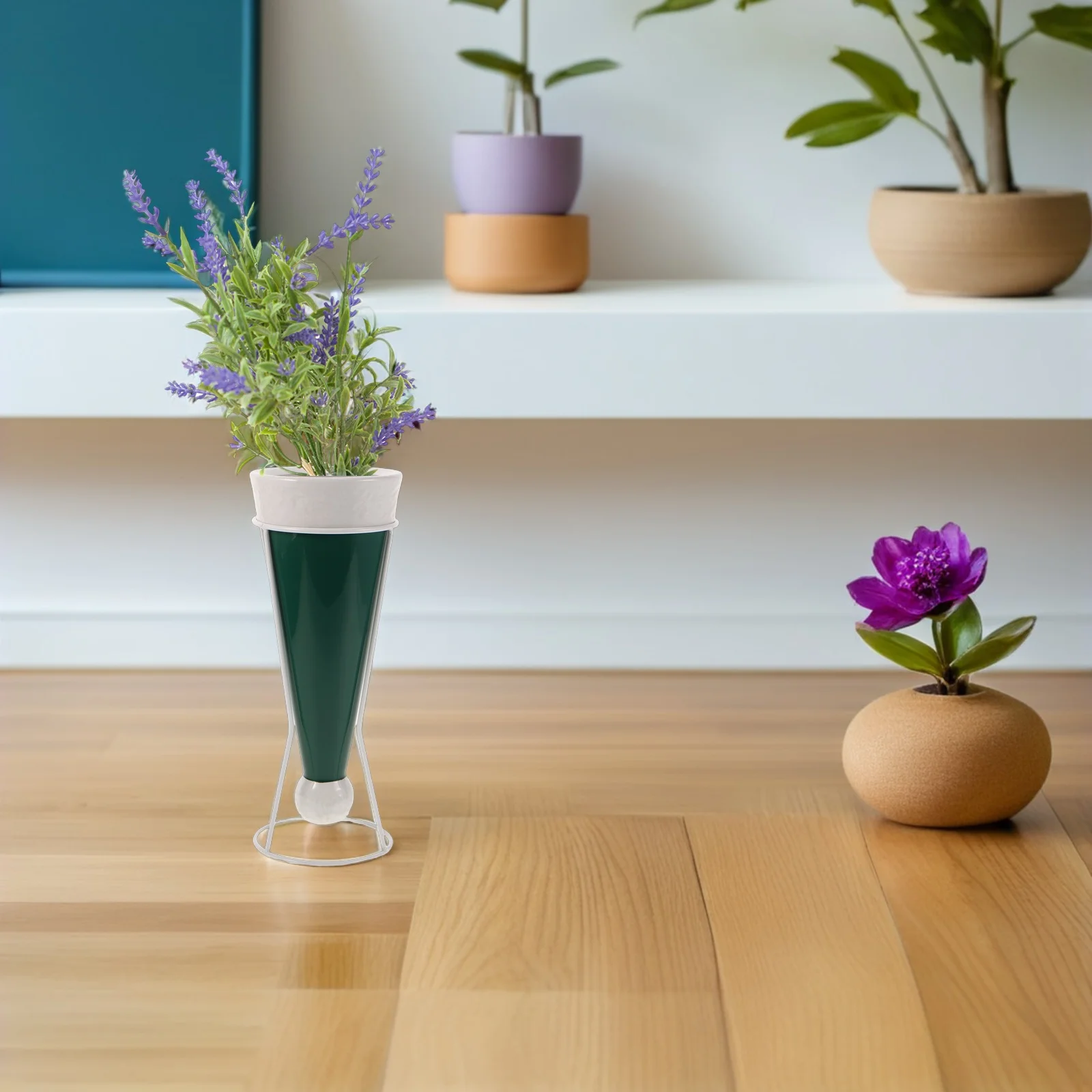 

Ceramic Santa Hat Vase Festive Christmas Decor Vintage Flower Arrangement Holder Home Living Room Bedroom Floral Vase